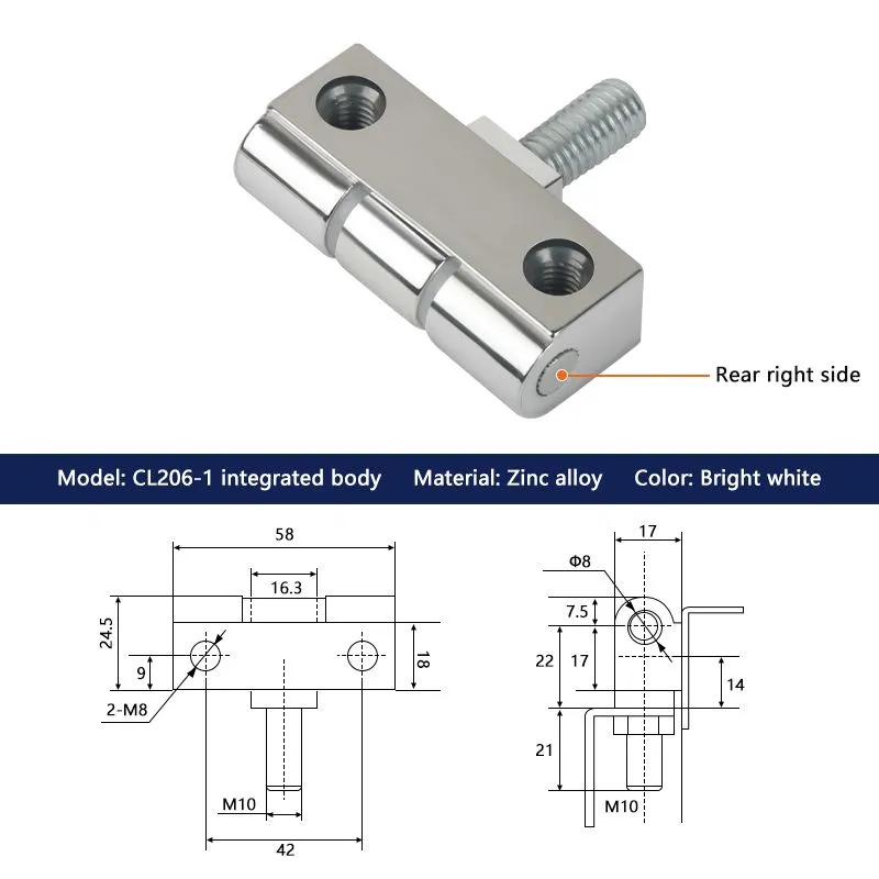 Electric Industry Cabinet Removable Hinge